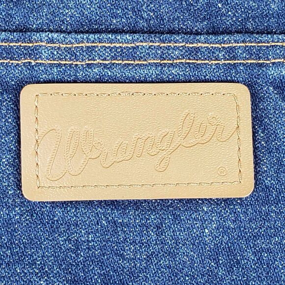 Wrangler Jeans Leather Patch 11” High Rise Boot Cut Womens Medium Wash - Picture 4 of 8